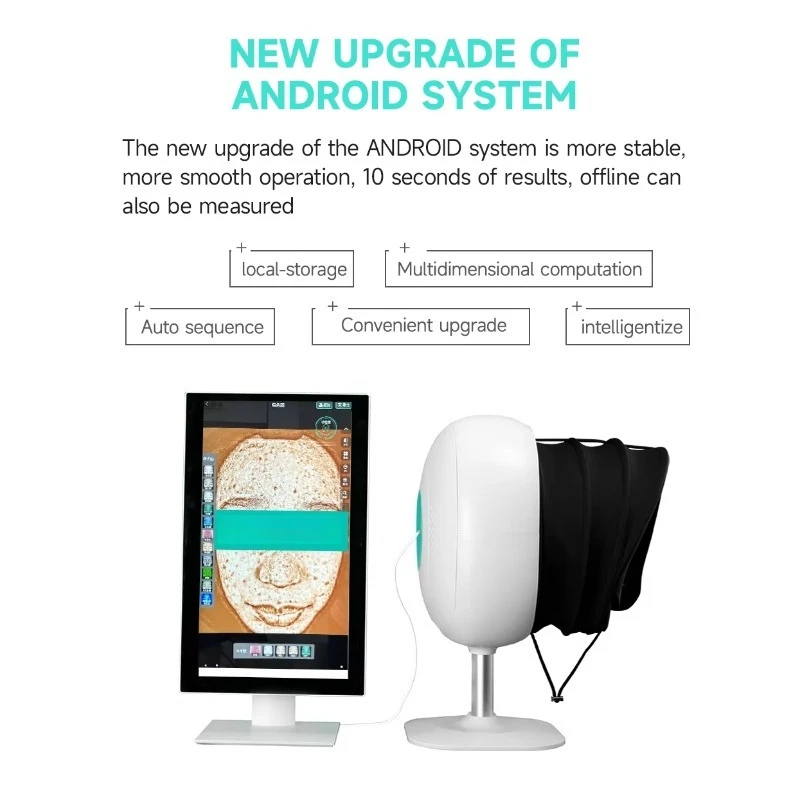 Analizator Skóry Urządzenie do Analizy Wilgoci i Pigmentacji Skóry Skaner Ciała Sprzęt do Diagnostyki Skóry Salonowej