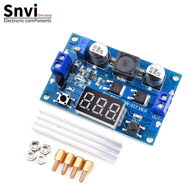 Snvi DC DC-DC 3~35V to 3.5~35V LTC1871 Booster step up Step-up module Converter Regulated Power Supply+VoltMeter