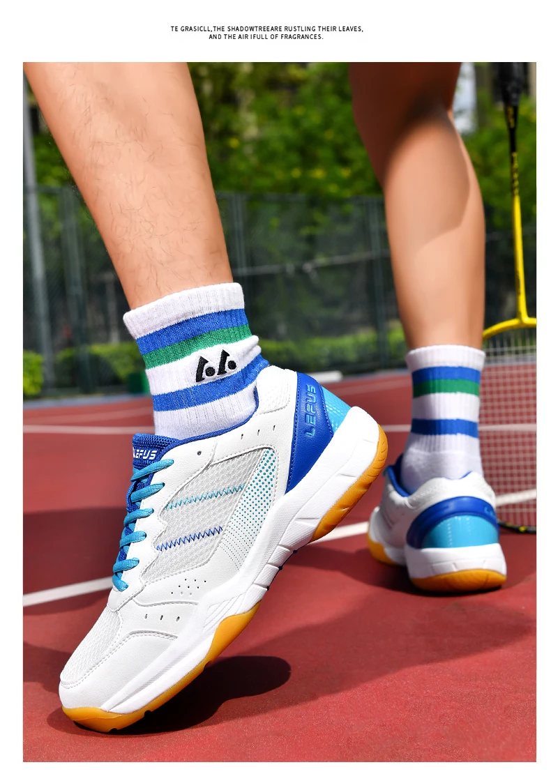 

2025 New Badminton ShoesTop quality tennis shoes Men's Women's Unisex Design Badminton Shoes Wear-resistant and Non-slip