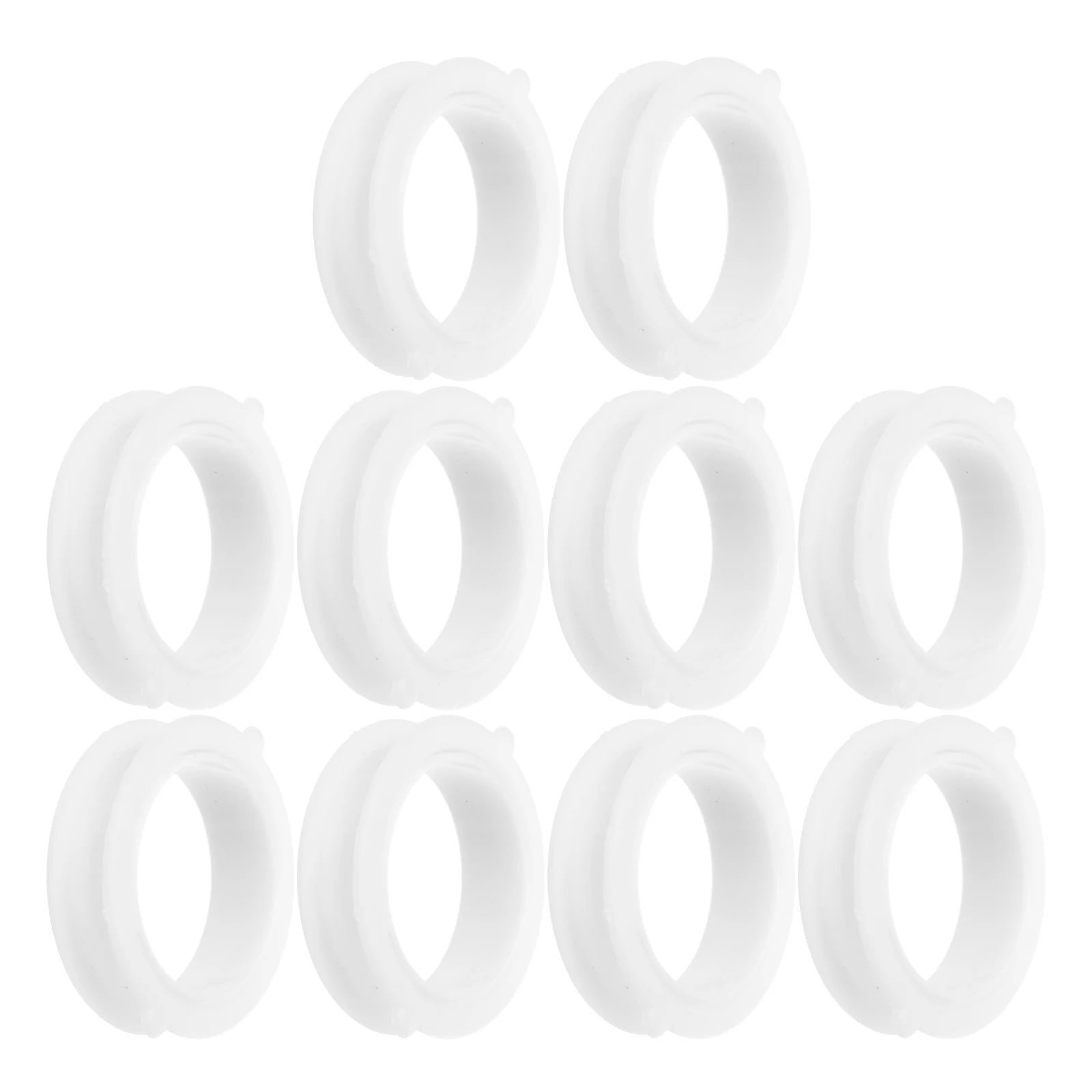 

10pcs Sealing Ring White Plastic Bathroom Kitchen Hose Cover Decorative Waterproof Sink Valve Heating Pipe Furniture