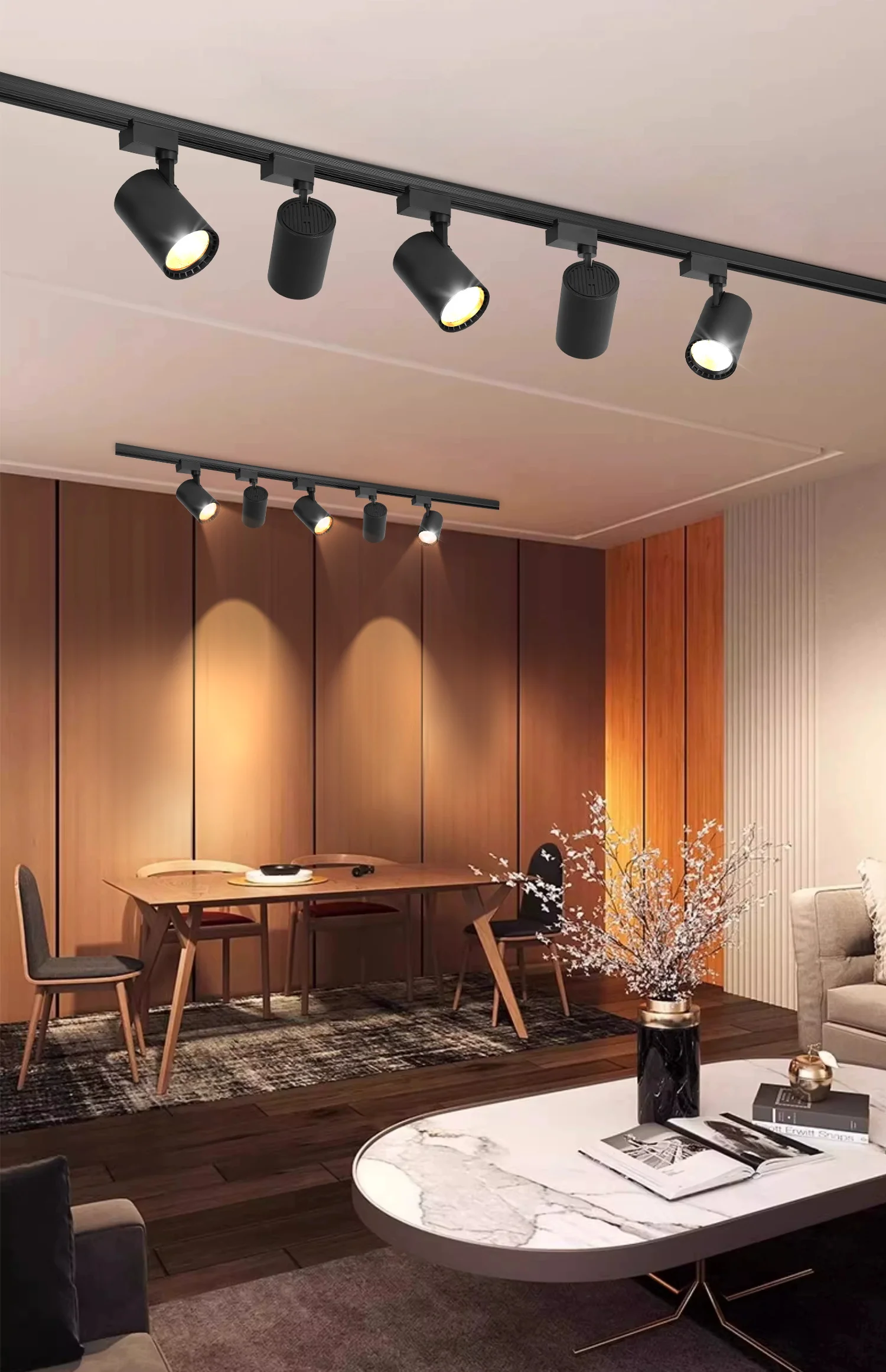COB Schienenlicht Led Schiene Deckenleuchte für Wohnzimmer Küche Linie Scheinwerfer 12W 20W 40W Spot Led Deckenleuchte 220V – Detail 14