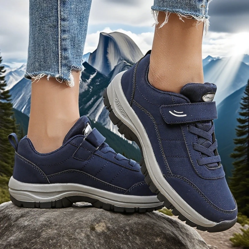 Frühlings- und Sommer-Damen-Turnschuhe, modisch, luxuriöses Keil-Design, Outdoor-Plattform-Wanderschuhe, 2025, Reisen, Camping, Wanderschuhe