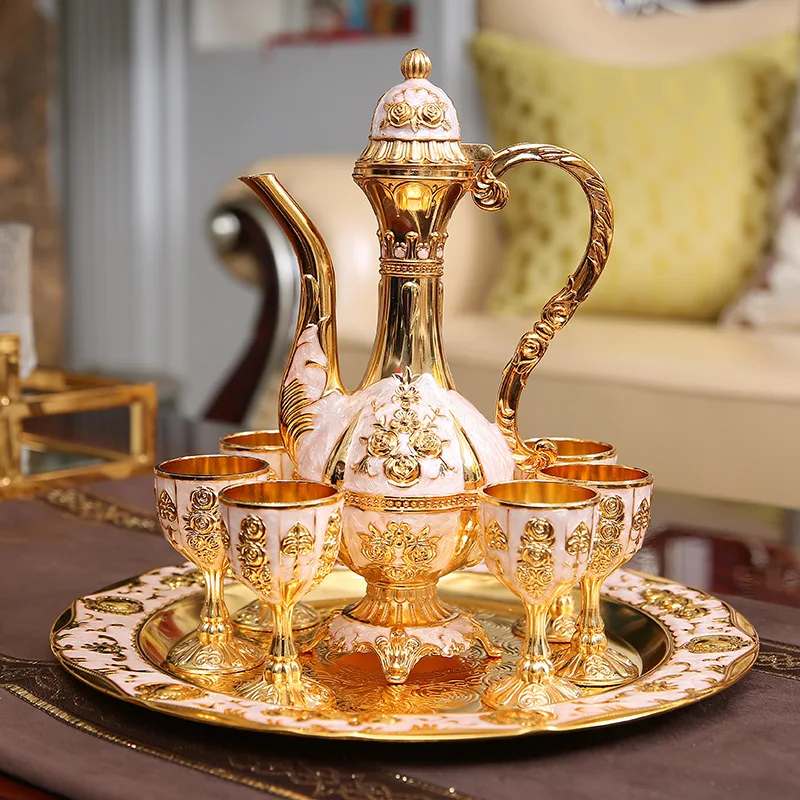 

Набор для вина в европейском стиле к Рамадану: креативный ретро-набор, модный графин и изысканные бокалы