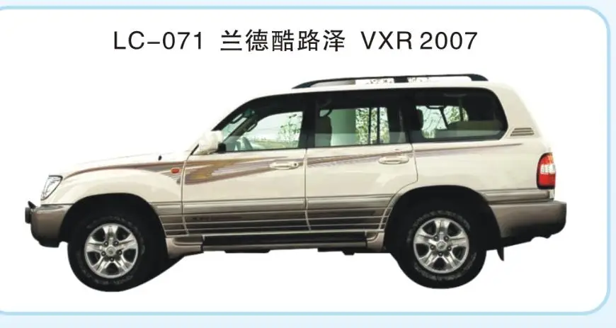 Car Body Sticker For  Land Cruiser LC100 UZJ100 1998 1999 2000 2001 2002 2003 2004 2005 2006 2007 Accessories