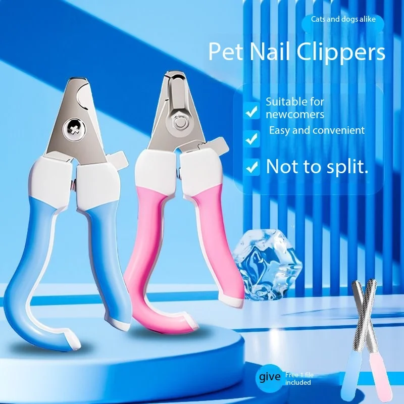 Stainless Steel Pet Nail Clipper, Dog Cat Nail Trimmer Grooming Kit
