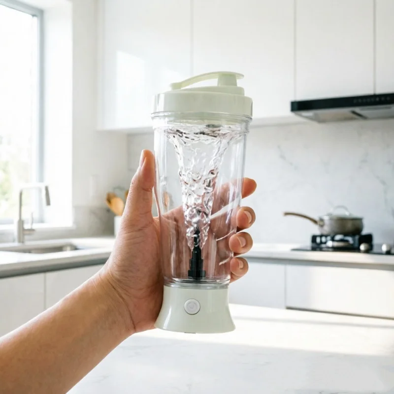 Electric Protein Shaker Bottle Self Stirring Fitness Gym Sport Water Cup On-the-Go for Protein Mixes - Compact Size
