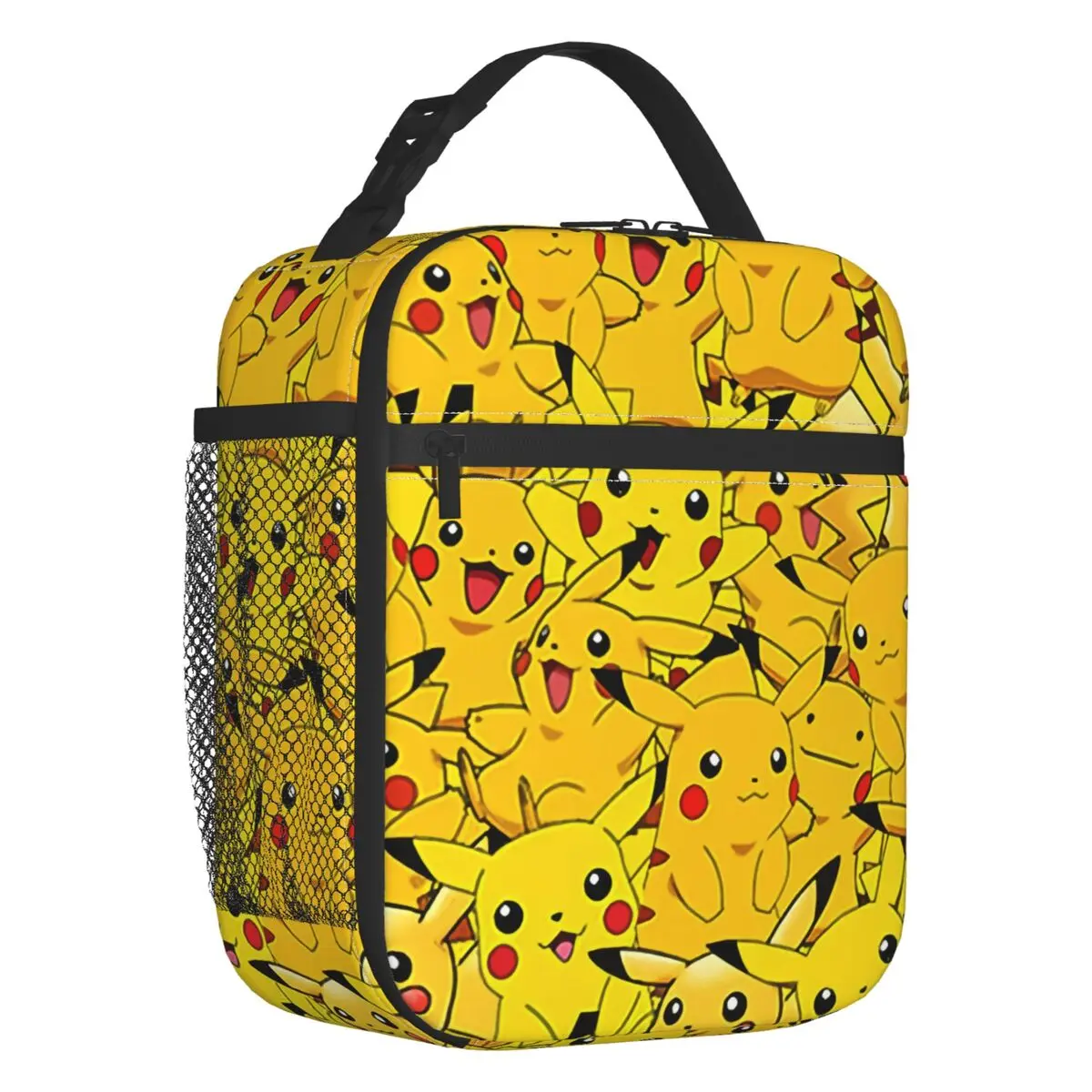 

Pikachued Anime Cartoon Video Games Resuable Lunch Box for Leakproof Thermal Cooler Food Insulated Lunch Bag Kids School