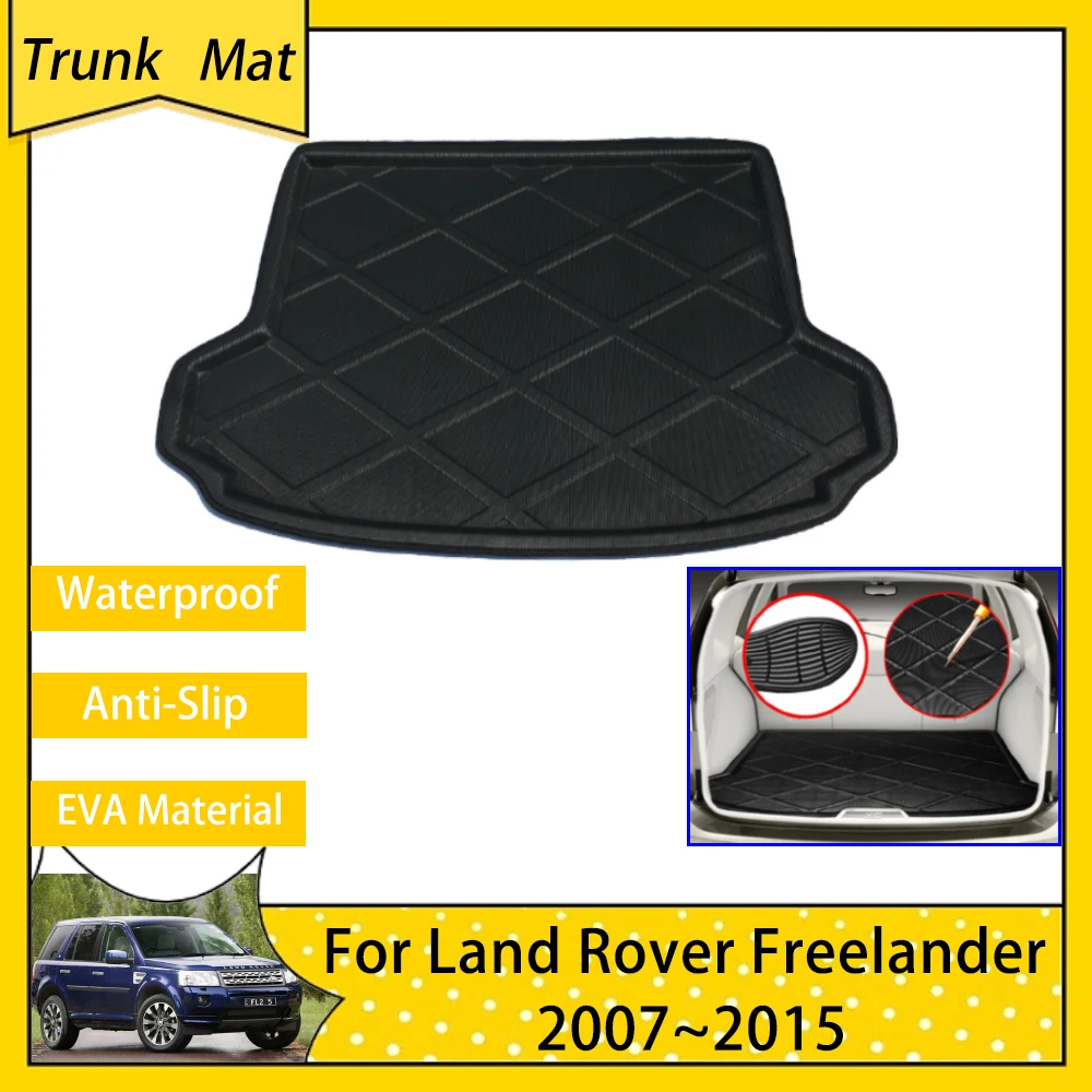 

Rear Trunk Mats for Land Rover Freelander 2 LR2 L359 2007~2015 Car Cargo Boot Liner Tray Carpet Auto Accessories 2008 2009 2014