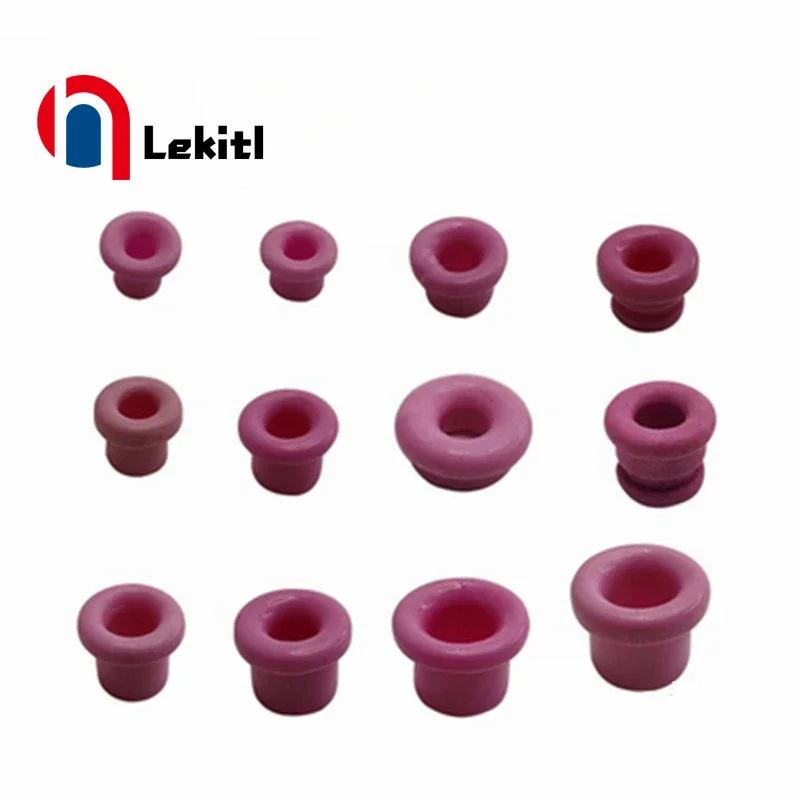 100pcs Textile 96# Alumina Warp Knitting Machine Spare Parts Ceramic Eyelets Spinning Yarn Guide Grooved Eyelet