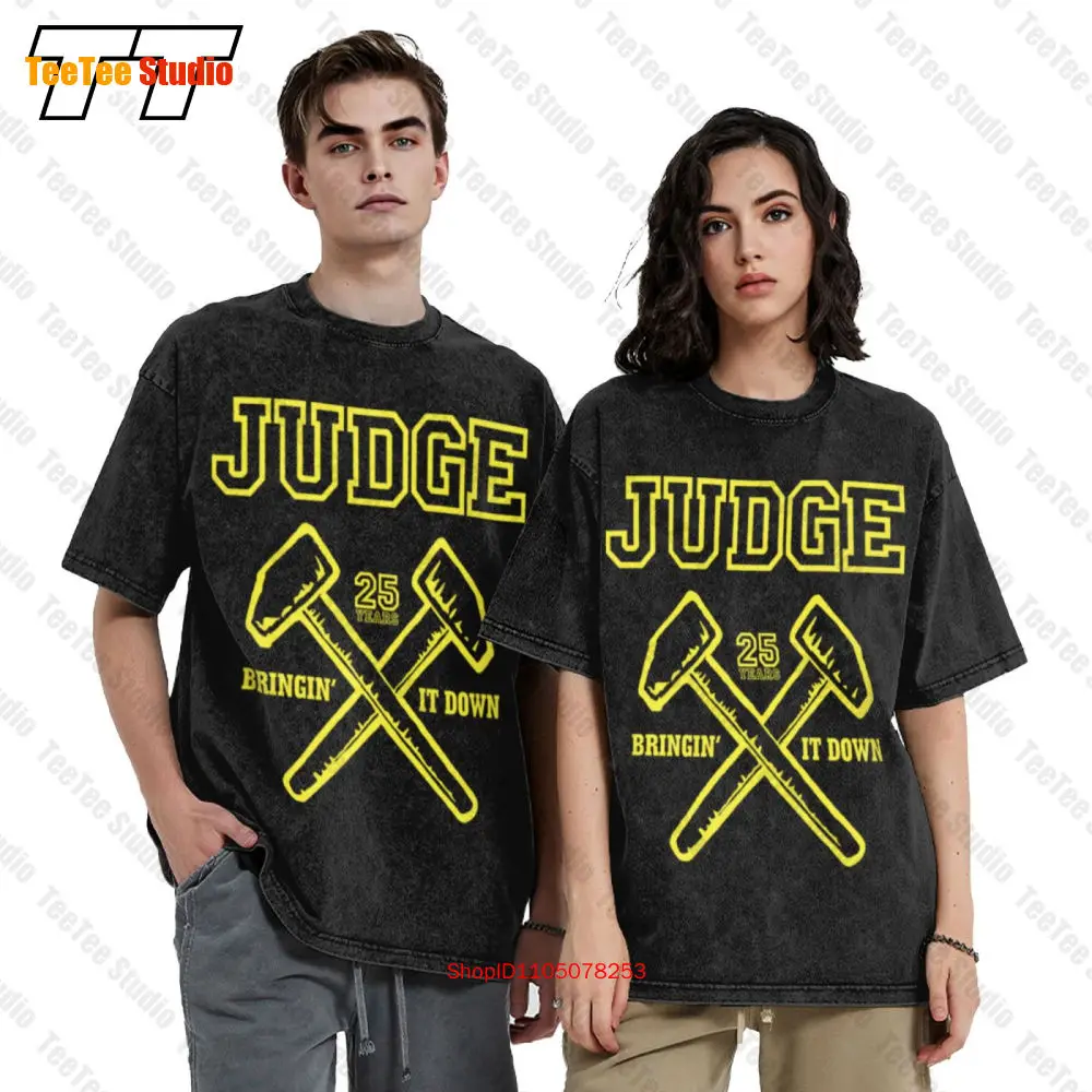 

Judge Bringin It Down 25 Anniversary Hardcore Nyc Hardcore Vintage Aesthetic Clothing T-Shirt 731P