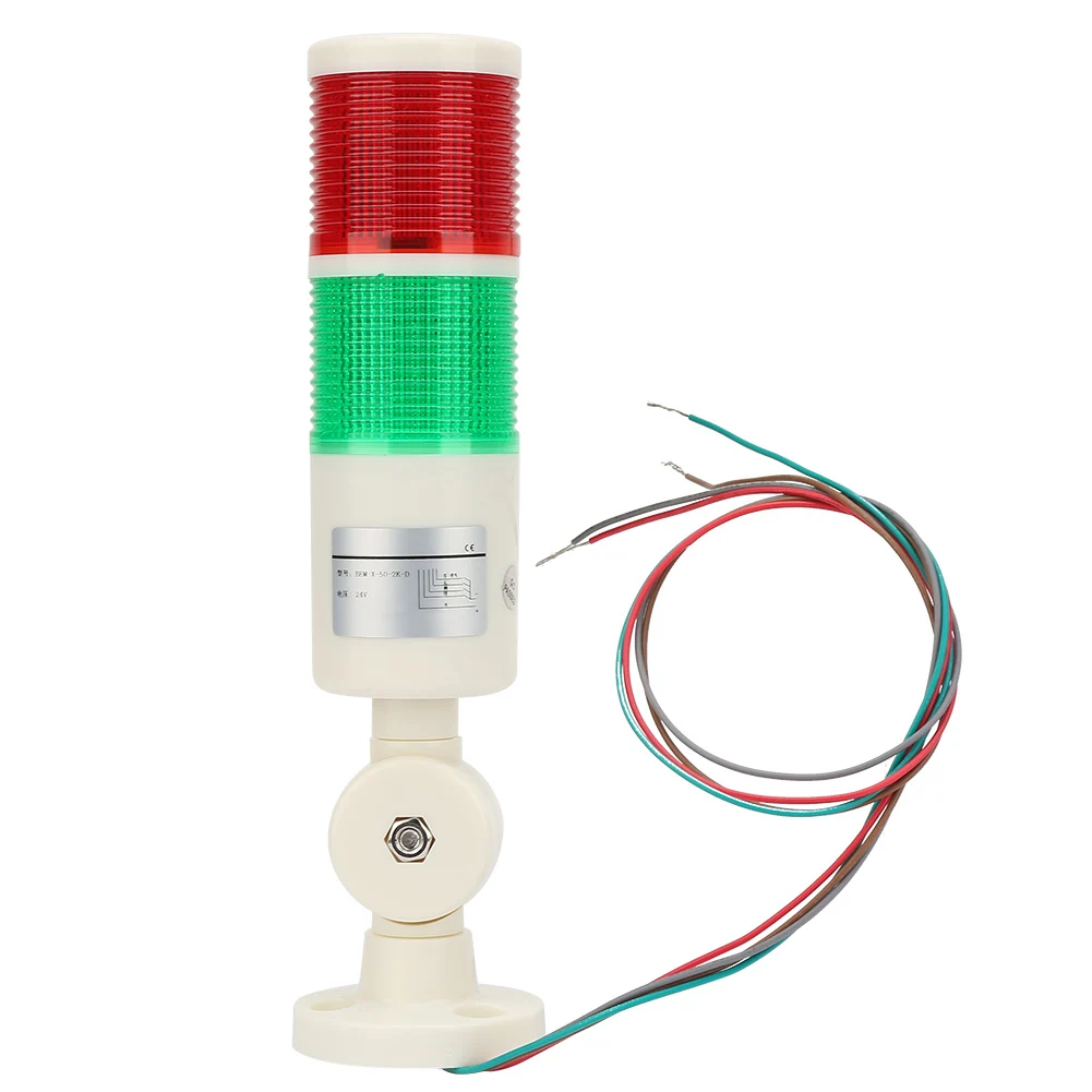 CNC Machine Warning Light 3W Alarm Signal Lights Red Green Flashing Bright Foldable for Machine Tools for Mechanical Equipment