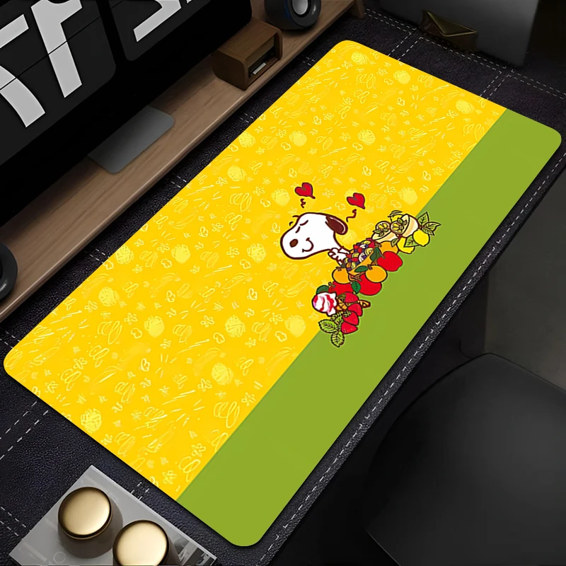 Muismat PC-accessoires Cartoon S-snoopy toetsenbordpad Bureaumat Antislip muismat Grote gamingmatten Rubberen verlengde pad
