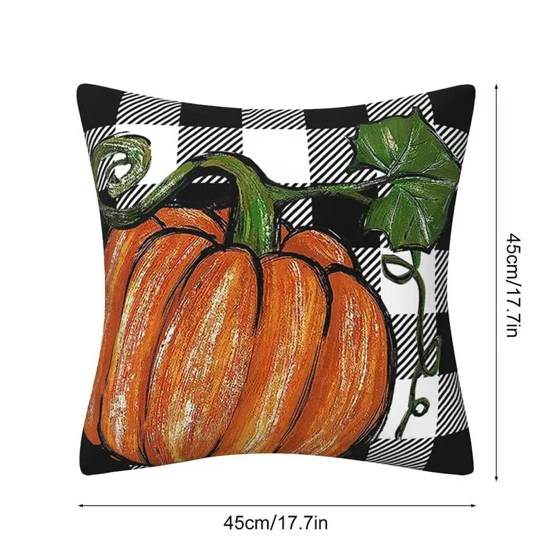 Throw Pillow Covers Thanksgiving Throw Pillow Cases Covers For Fall Decor Soft And Reusable Throw Pillowcases Pumpkin Autumn