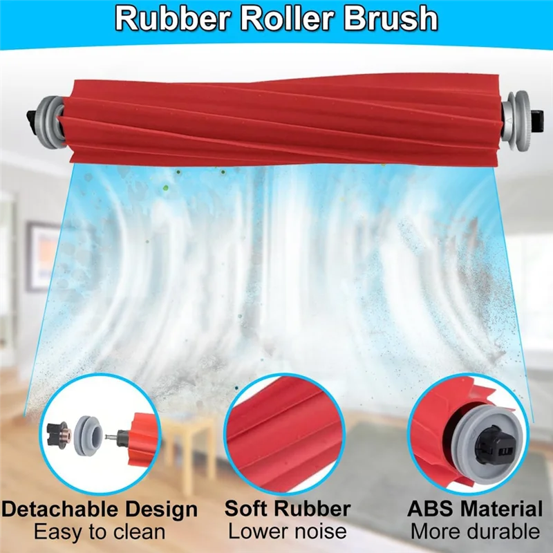 ABUS-สําหรับ Roborock Q Revo S/Qrevo Maxv/Qrevo Pro/Qrevo Plus ชุดอุปกรณ์เสริมสําหรับหุ่นยนต์เครื่องดูดฝุ่น