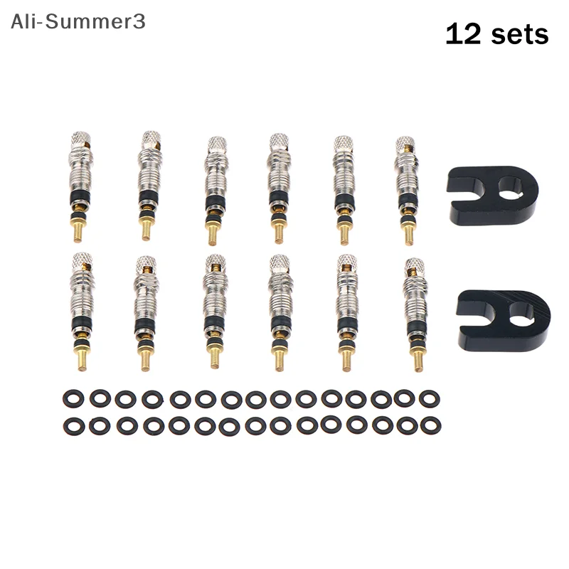 (YY) 12/6/2 قطعة 2025 جديد النحاس بريستا صمام الأساسية مجموعة الجبلية الطريق دراجة أنبوب استبدال أجزاء عالية الجودة خدمة أداة أداة اختياري