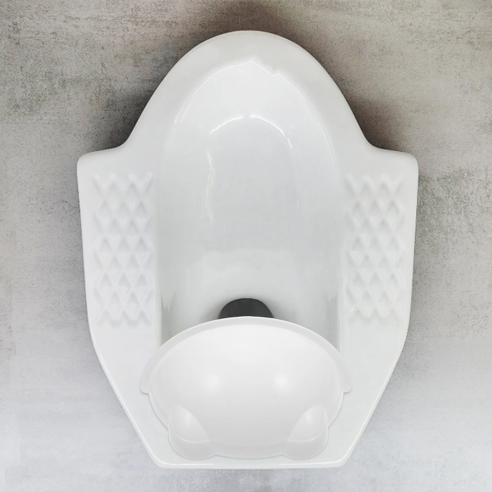

2pcs Squat Toilet Splash Guard Baffle Urine Deflector For Public Restrooms Home Use White Portable Universal Urinal