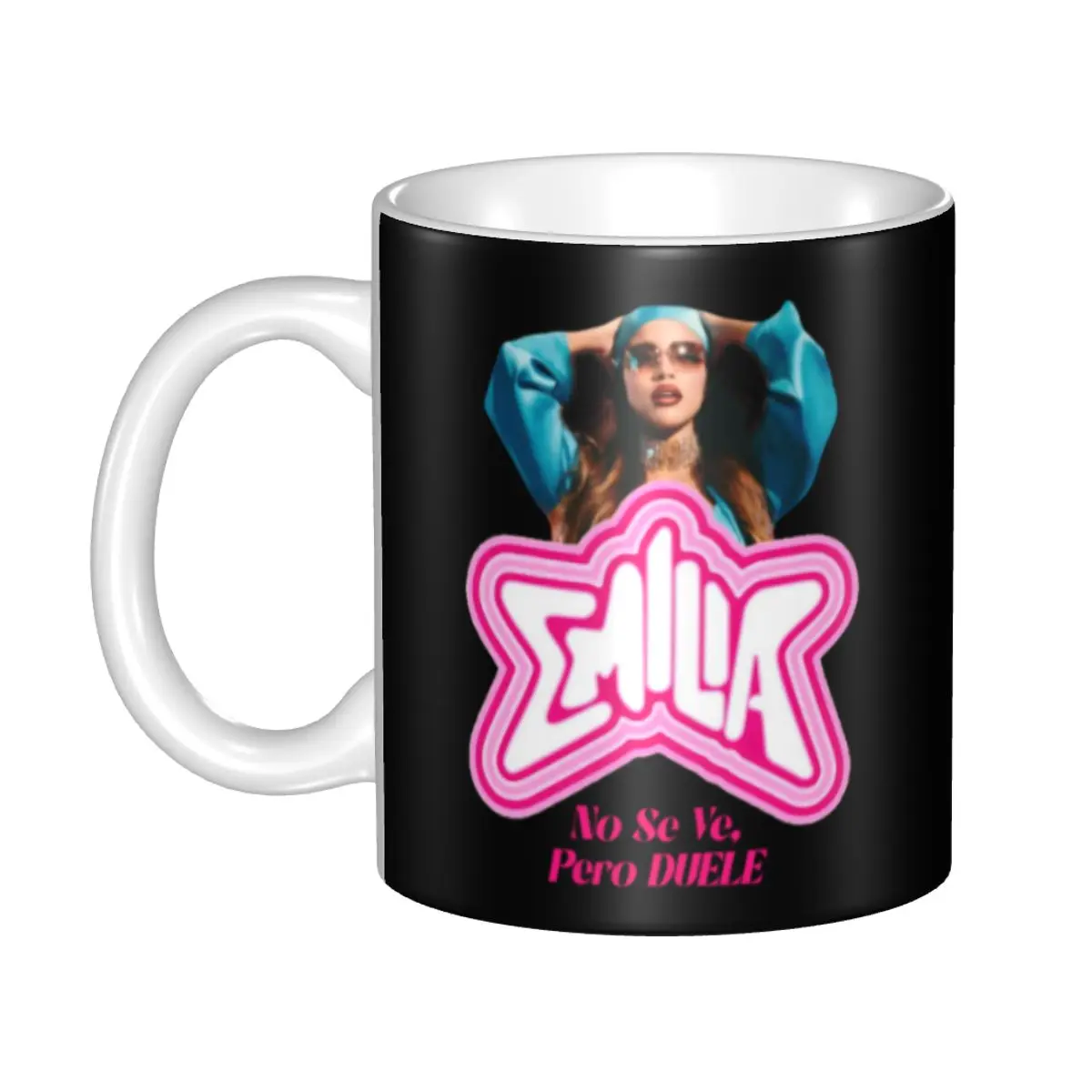 

Customized Argentine Singer Emilia Mernes Coffee Mug DIY Ceramic Tea Milk Cup