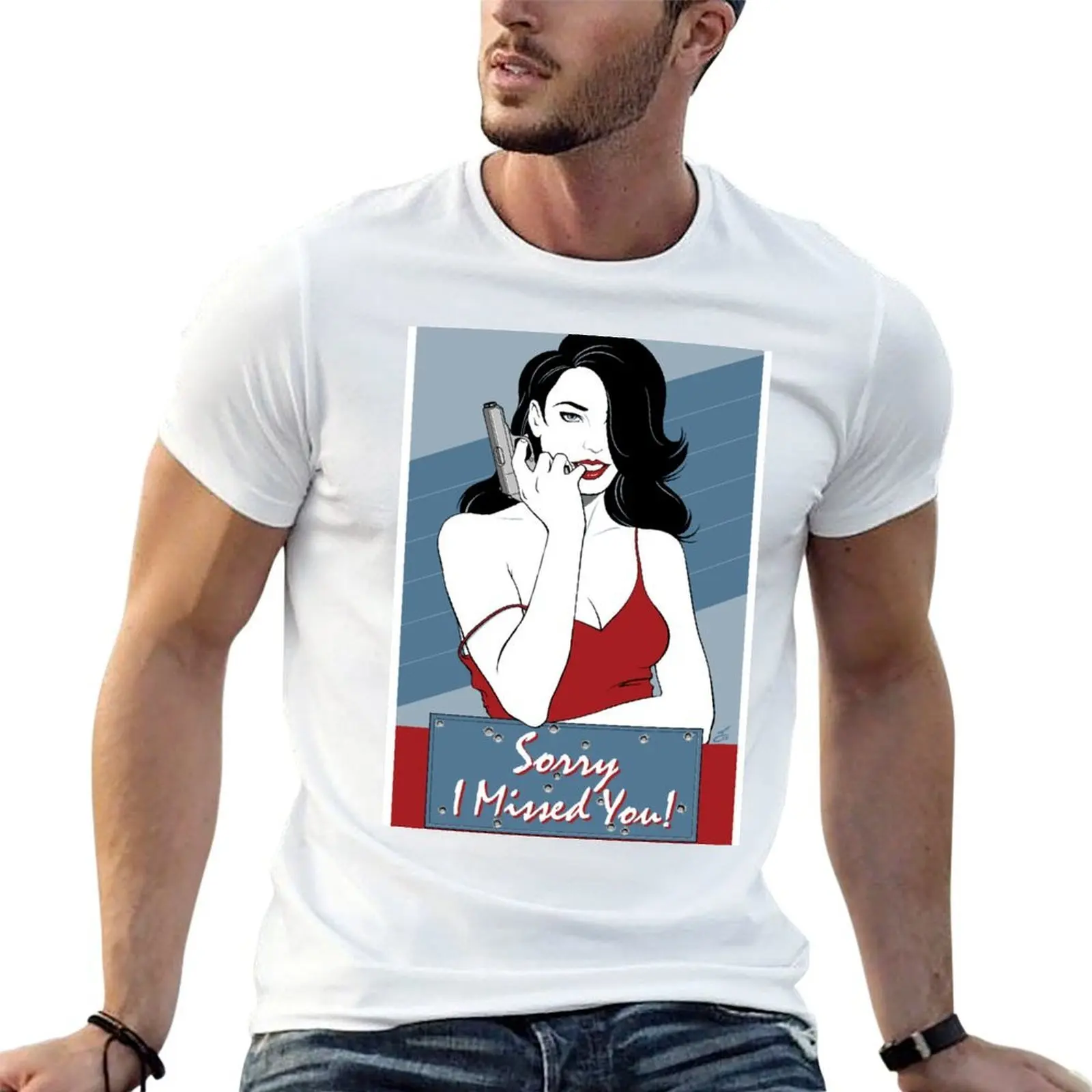 Sorry I Missed You T-Shirt t shirts for man pack white g man t shirts for men cotton t shirts man 100% T-shirt