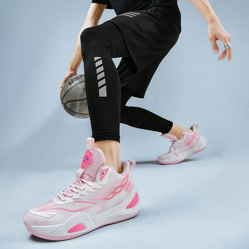 Herren-Basketballschuhe, Damen-Unisex-Outdoor-Sportschuhe, atmungsaktive Trainer, leichte, rutschfeste, hochwertige Sportschuhe – Detail 8