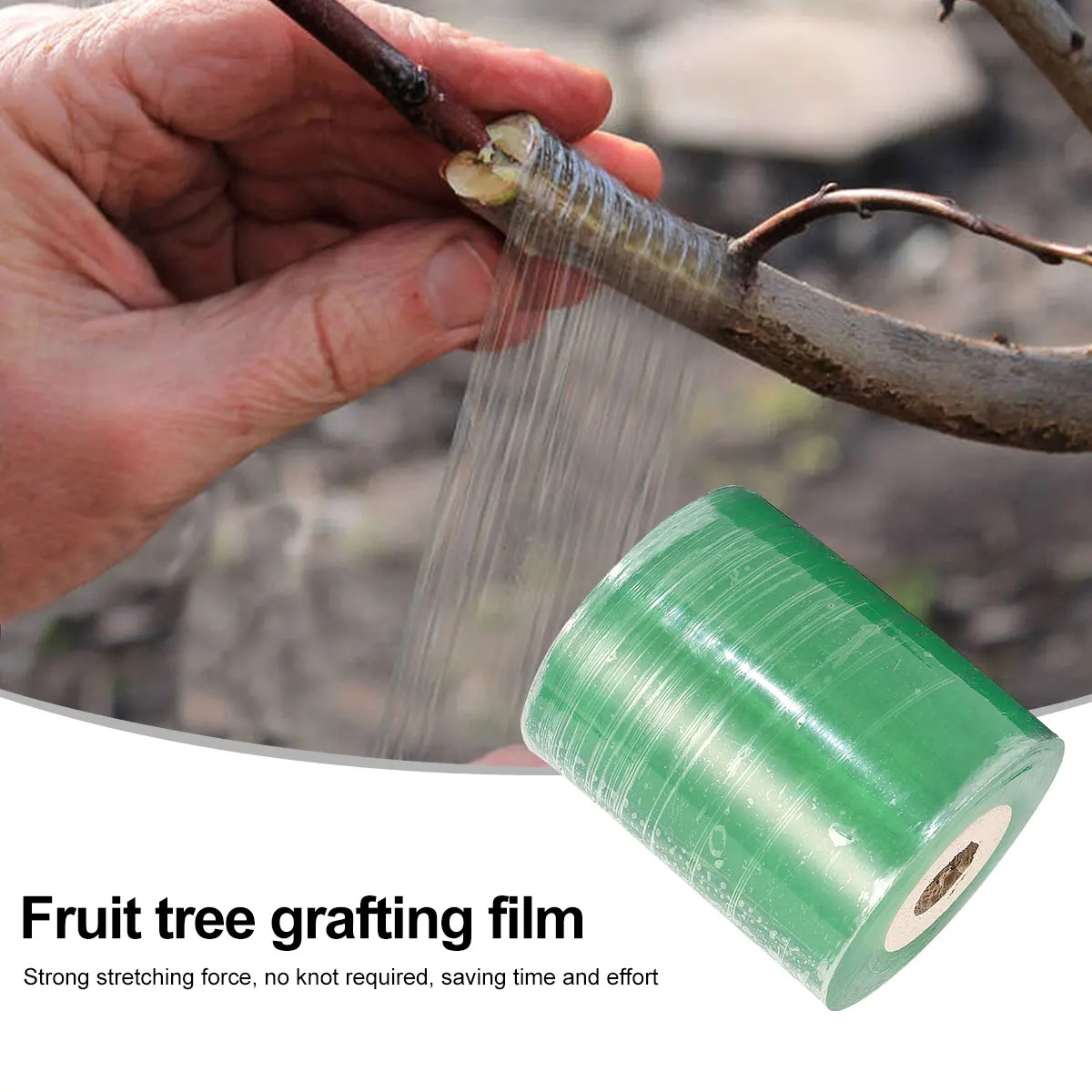 

4Pcs Self-Adhesive Pvc Grafting Tape 3cm Waterproof Stretchable Film for Budding Tree Grafting Fruit Trees Pecans Walnuts Citrus