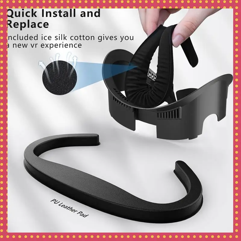 

B74A VR Face Cover For Meta Quest 3 VR Glasses Face Mask Sweat-Proof Soft Eye Mask For Quest3 VR Accessoies
