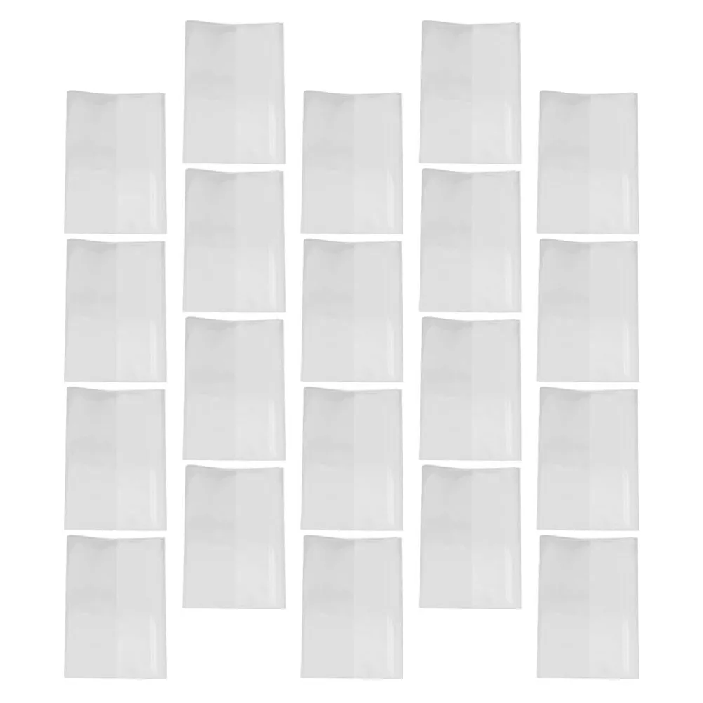 

20 шт. прозрачных защитных пленок для обложек книг, защитные чехлы для книг в твердом переплете