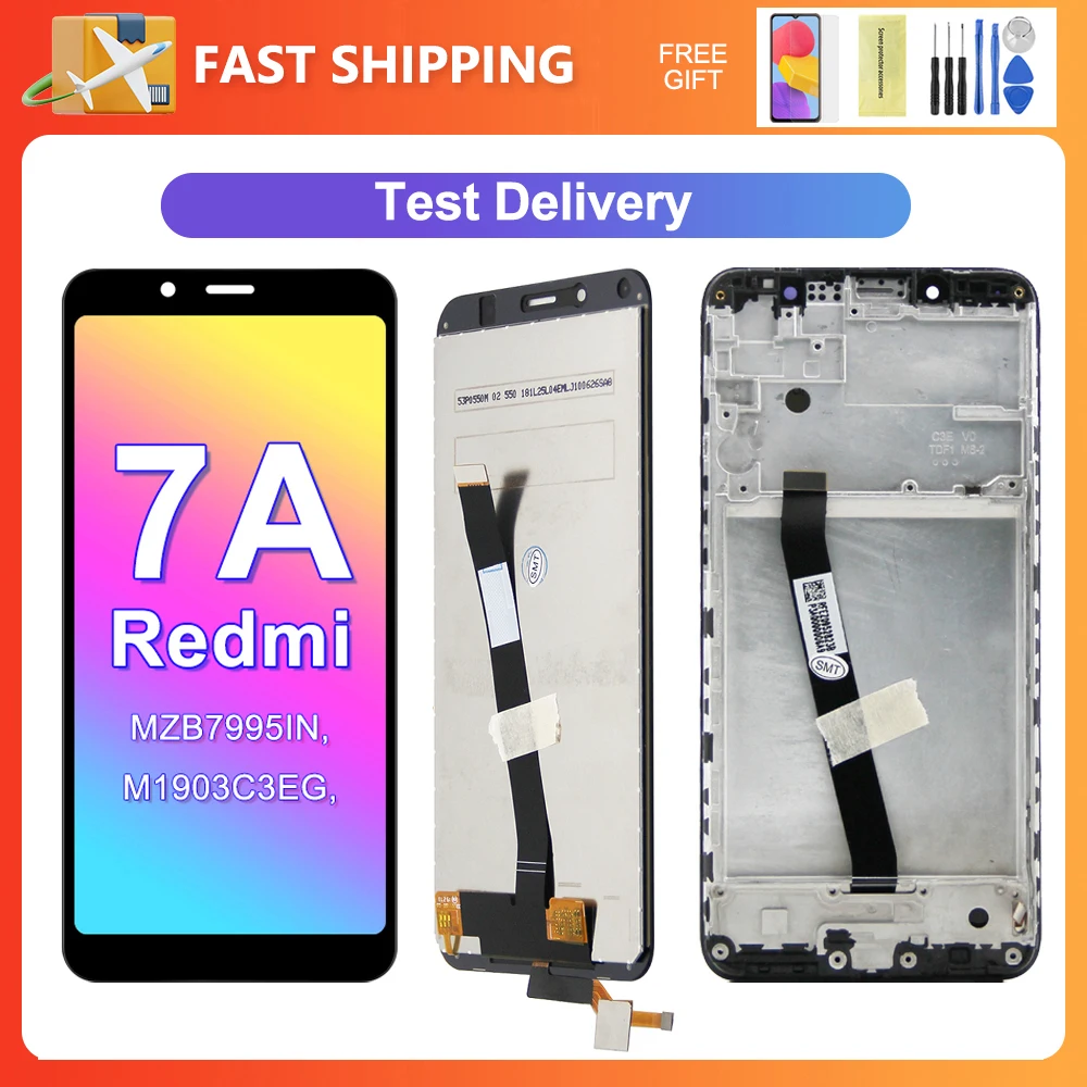 For Xiaomi Redmi 7A 5.45\'\'For MZB7995IN M1903C3EG M1903C3EH LCD Display Touch Screen Digitizer Assembly Replacement