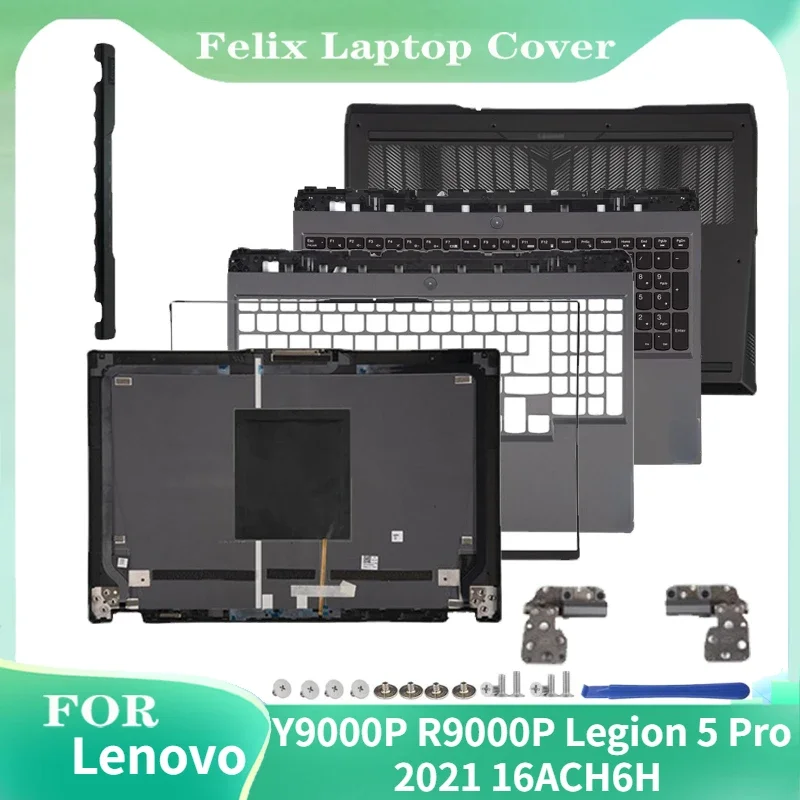 

For Lenovo Y9000P R9000P Legion 5 Pro 2021 16ACH6H LCD Rear Lid Back Top Cover Front Bezel Hinge Palmrest Upper Bottom Base Case