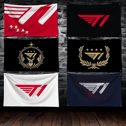 3X5 Ft Vlag Skt T1 Esports Polyester Digitale Drukbanner Voor Garage Muur Kunst Buiten Deur Decoratie Met Messing Grommets