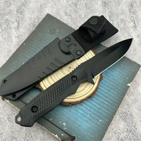 काला सील सीधा चाकू आउटडोर जीवन रक्षा उच्च गुणवत्ता वाले ABS प्लास्टिक हैंडल टिकाऊ फिसलन रोधी जंग रोधी उपयोग में आसान बहुउद्देश्यीय 6 best sales प्लास्टिक चाकू - №5