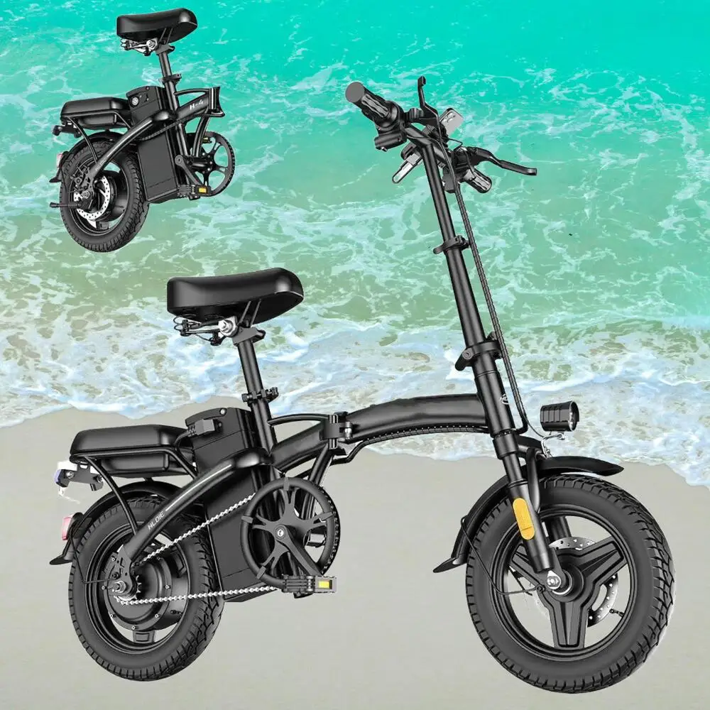 

Adult Electric Motorcycles Bike 500W Motor Folding Electric Motorcycles EBike, Commuting Friendly Full Shock Absorption System