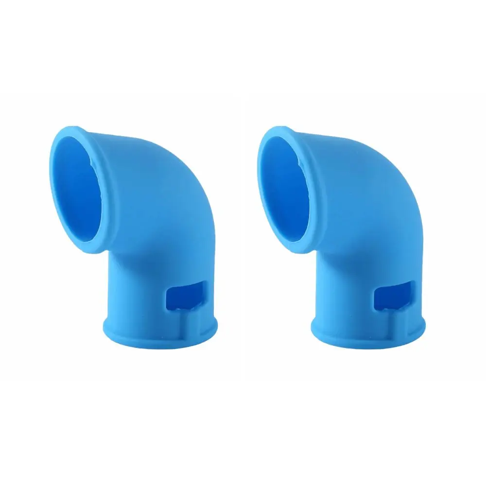2 PCS Silicone Pressure Cooker Steam Diverter High Temperature Resistant Blue Pressure Cooker Exhaust Pipe Universal Fit