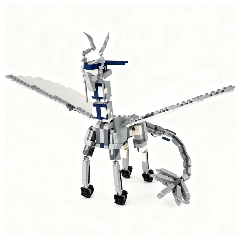 668pcs MOC Corrin Dragon Form Fire Emblem Fates Model Building Blocks Architecture Toys Christmas Gifts Creative DIY Assemble