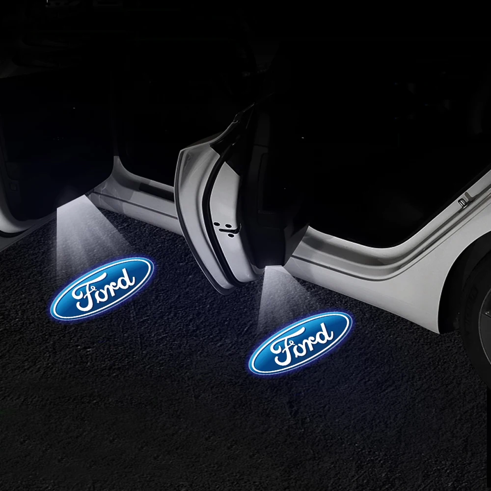 2PCS Auto Accessories Led Car Door logo Welcome Light Projector Lamp for Ford Mondeo 2007-2013  Max 2007-2008 FOCUS Accessories