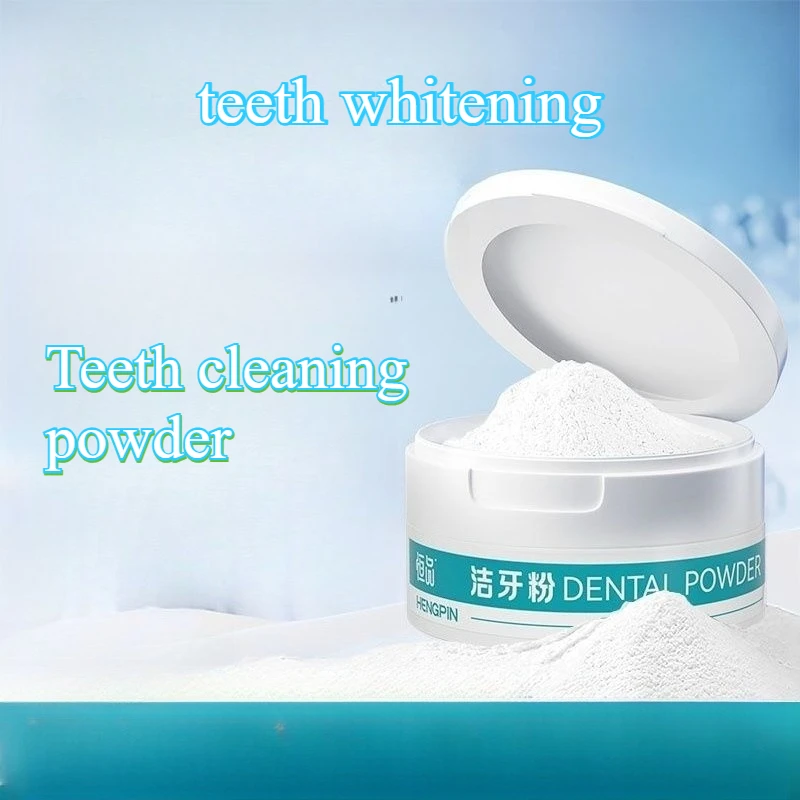 

Teeth Whitening Teeth Cleaning Powder Removing Plaque Pigments Tartar Fresh Breath Bright White Toothpaste Powder Mint Flavor