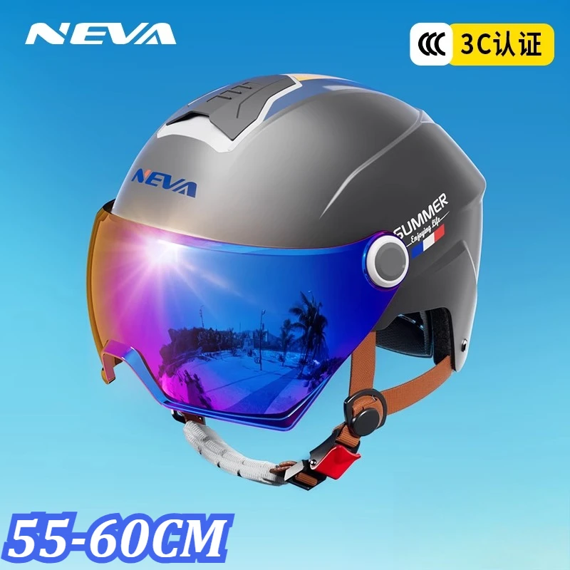 

Electric Motorcycle Helmets Summer Men's Women's Electric Bicycles Sun Protection Half Helmets All Season Universal Casco Moto