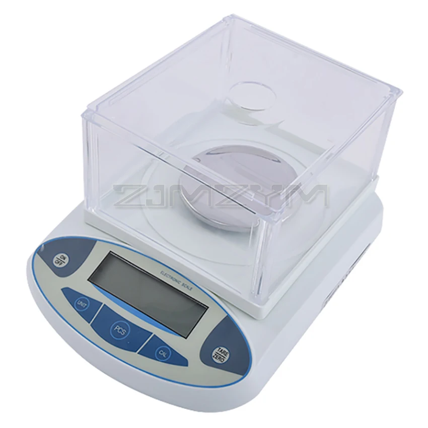 200/300gx0.001g Electronic Balance Scale with Windshield High Precision Laboratory Solid Analytical Digital Balance Scale