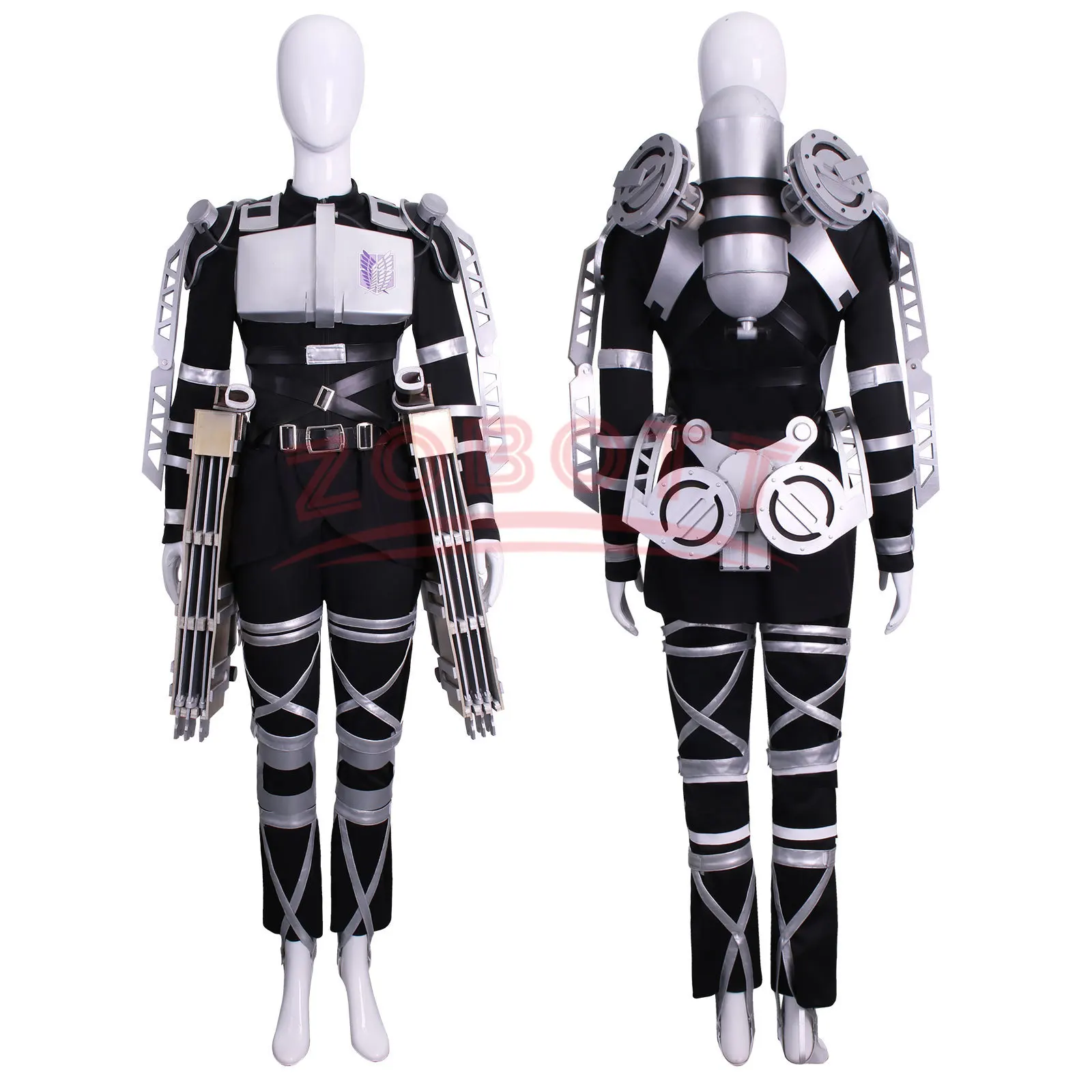 

The Final Season 4 Attack on Titan Cosplay Shingeki no Kyojin Team Uniform Levi Eren Costume Harness Armor Halloween Costume