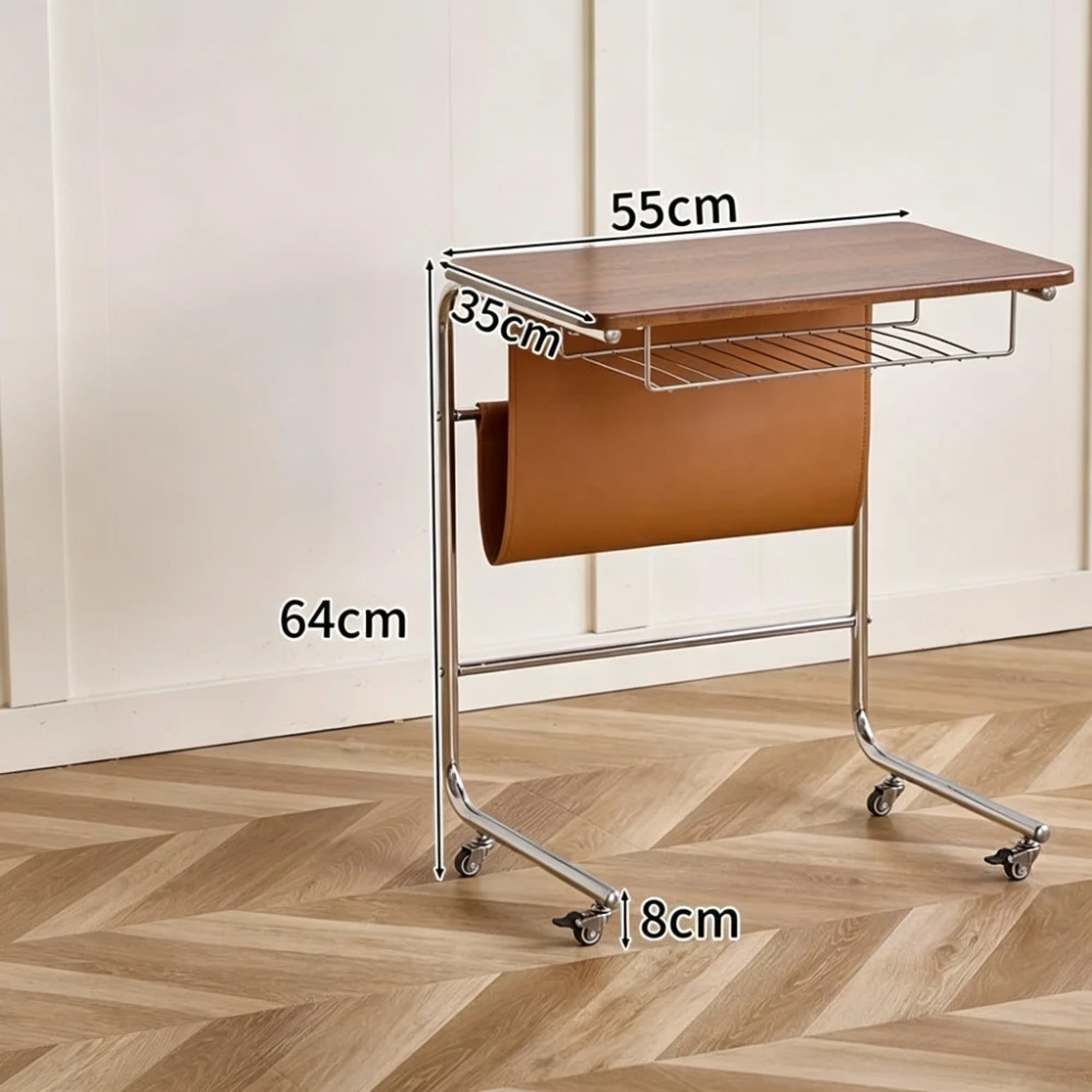 Bedside Table Sofa-side Table Living Room Bedroom Lazy Chair Desk Laptop Computer Table Movable Multifunctional Side Table image 4