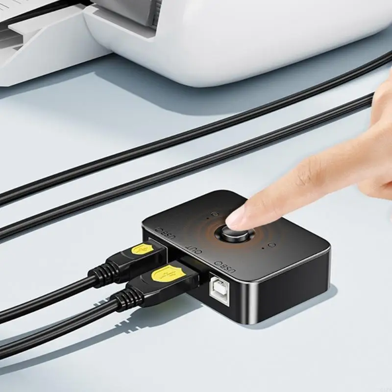 G8TA 2 USB Imprimante Share Plevile Computer Composant Composant Imprimante Sélecteur