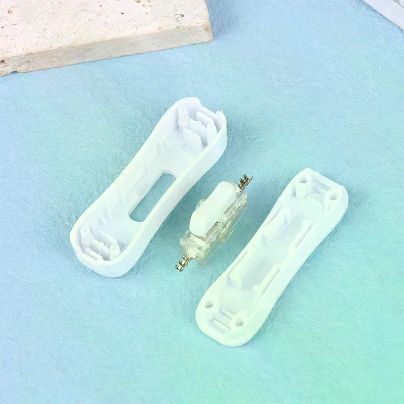 1Pc AC Power Cable Switch Connector 304 On Off Push Button Online White Black Transparent 220V Led Light Bulb Halfway Rocker