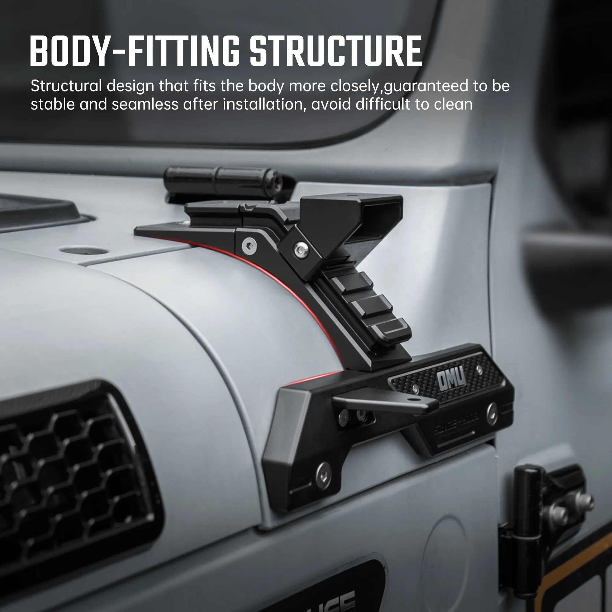 OMU 4x4 A-Pillar Lighting System Mounting Bracket For Jeep Wrangler JL & Gladiator JT 2018-2024 For Offroad Fog Light Work Lamp