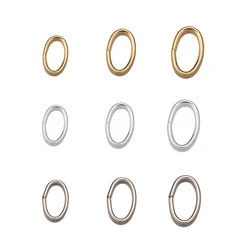300/500pcs Metal Oval Jump Rings Split Rings Connectors for DIY Bracelet Necklace Keychain Jewelry Craft Making Finding Supplies