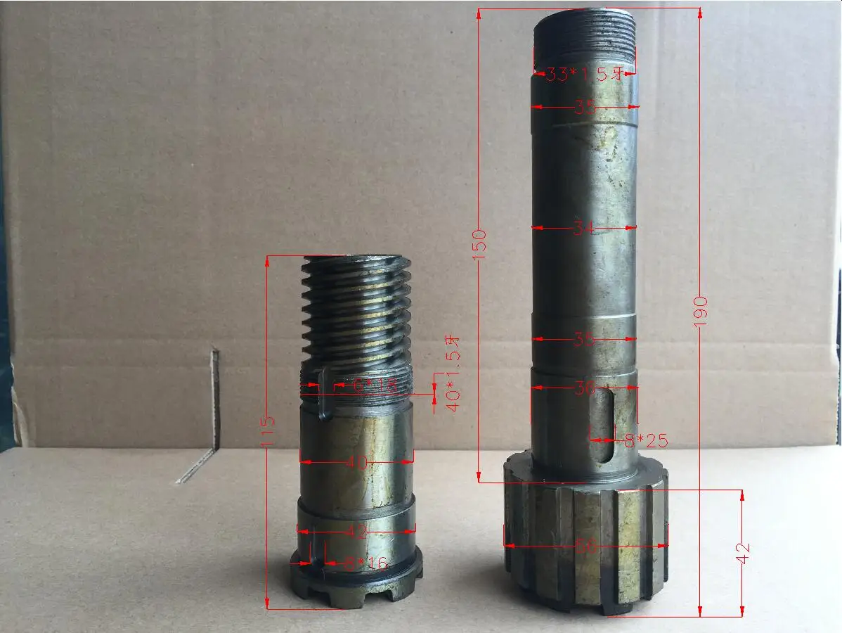 Nantong X6325 milling machine clutch combination gear spline shaft