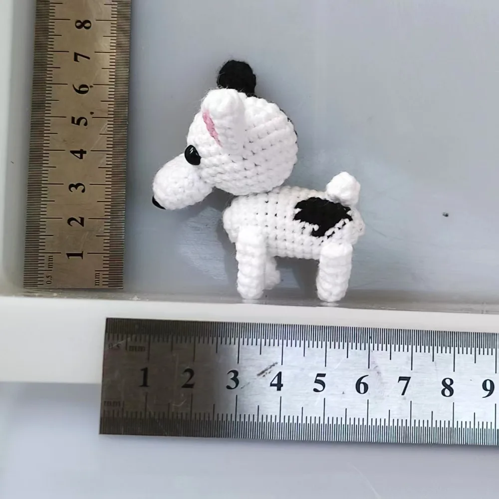 Creative Animal Doll Crochet Dog Standing Corgi Knitted Dog Cute Dachshund Handwoven Animal Friends Gift