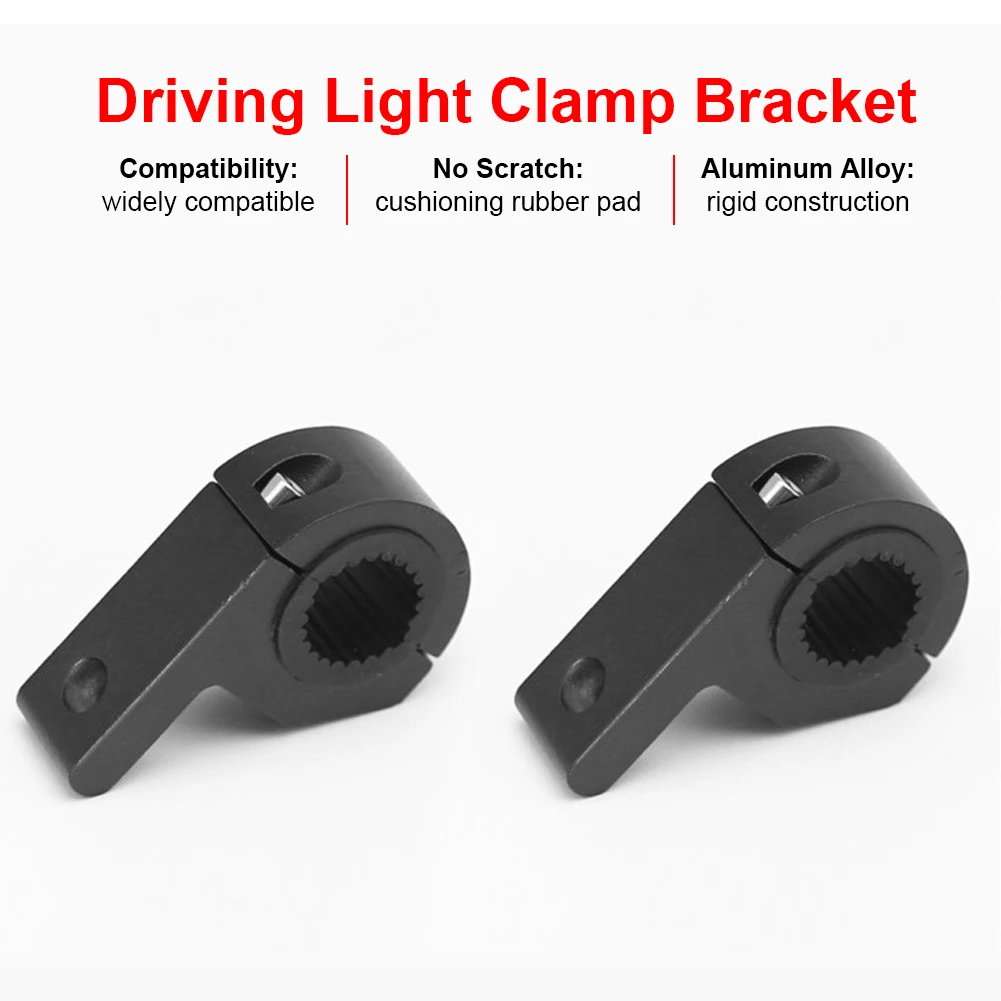 

Motorcycle Clamp Bracket Light Bar Mount Tube Clamp Aluminum Alloy Bull Bar Holder Work Light Auxiliary Lamp Bracket Universal