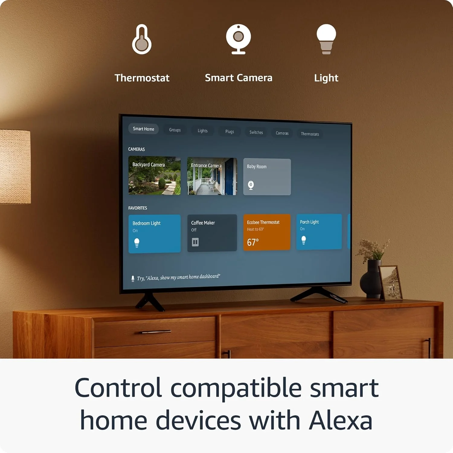 Amazon Fire TV Stick HD, ทีวีฟรีและสด, รีโมทเสียง Alexa, การควบคุมบ้านอัจฉริยะ, สตรีมมิ่ง HD