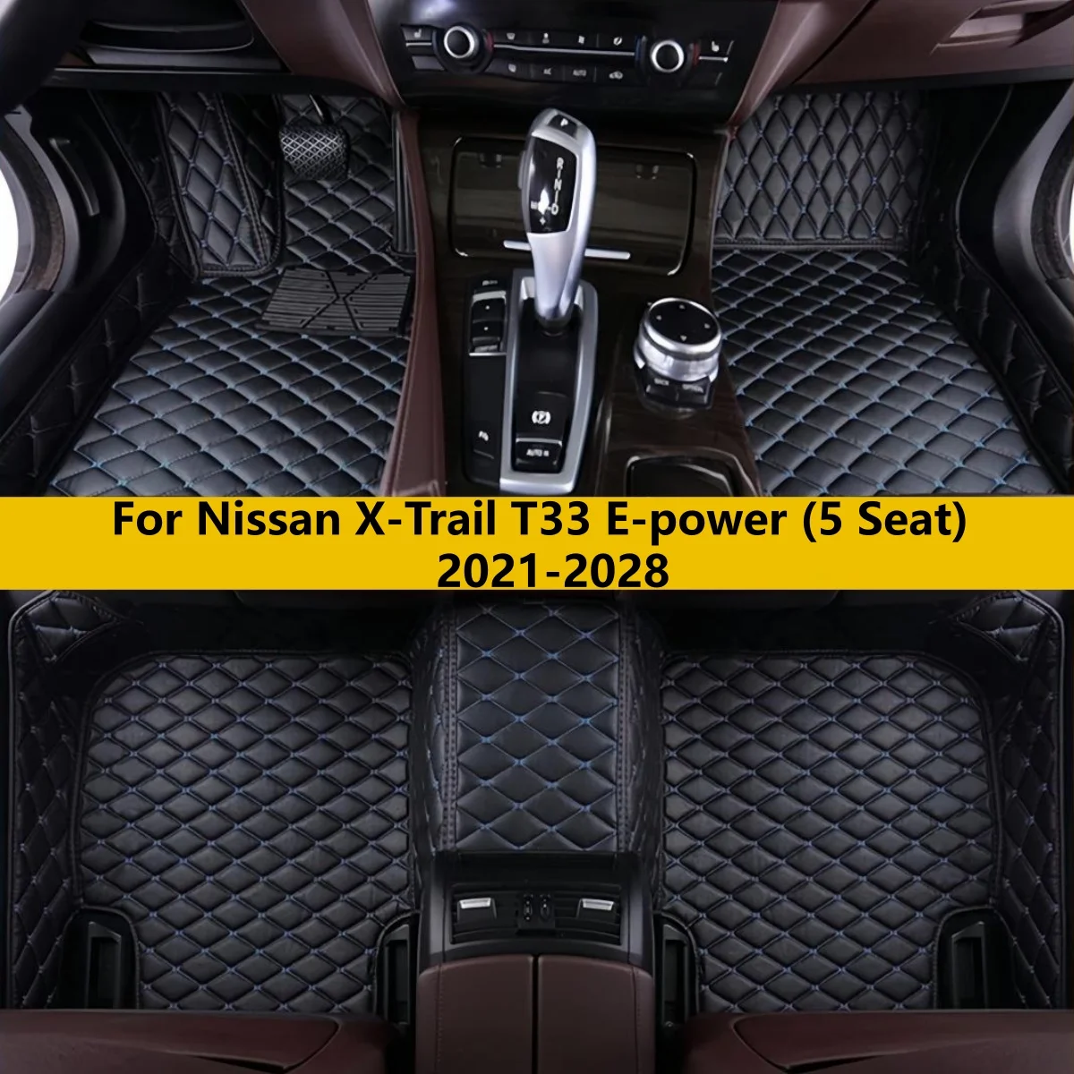 

Car Floor Mats Fit For Nissan X-Trail T33 E-power (5 Seat) 2021 2022 2023 2024 2025 2026 2027 2028 Auto Carpet Pads