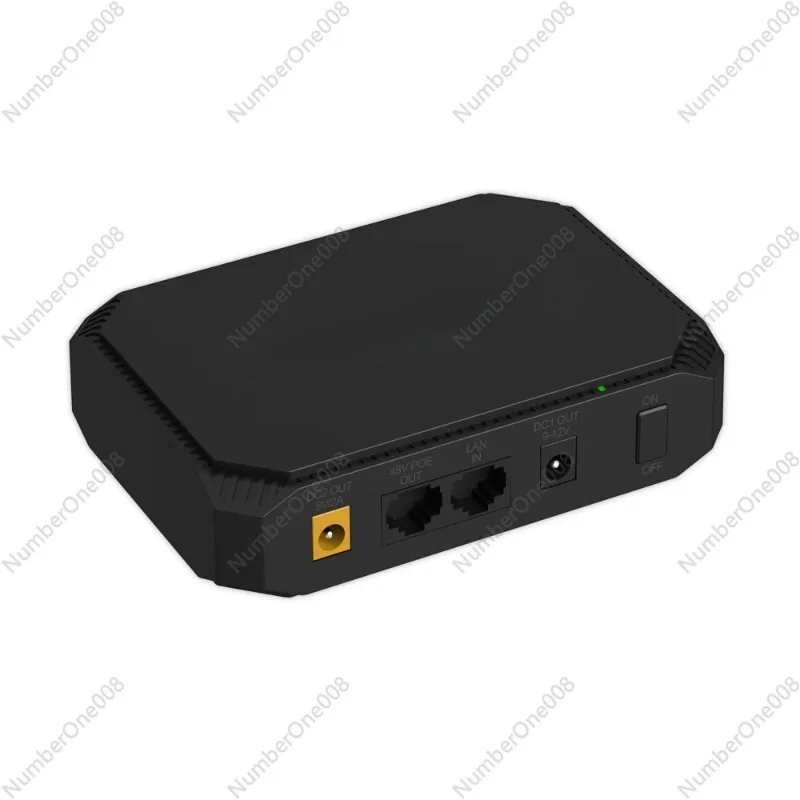 OUTPUT POE 48V/0.3A 2600mah Online Mini Ups Uninterruptible Power Supply with Lithium Ion Battery