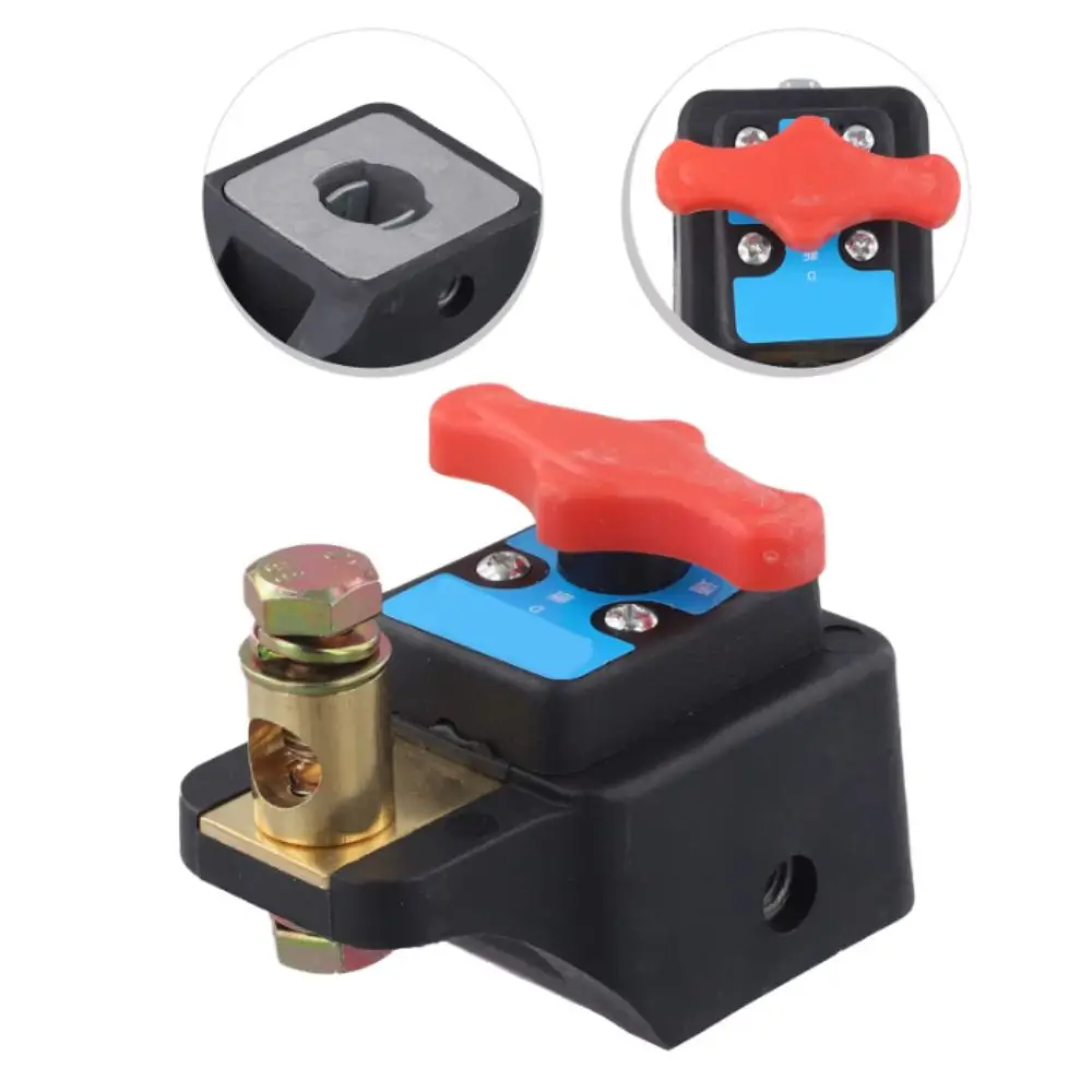 Automotive Black Red Battery Shutdown Switch High Power Kit Battery Disconnect Switch Vehicle Disconnector For Cars